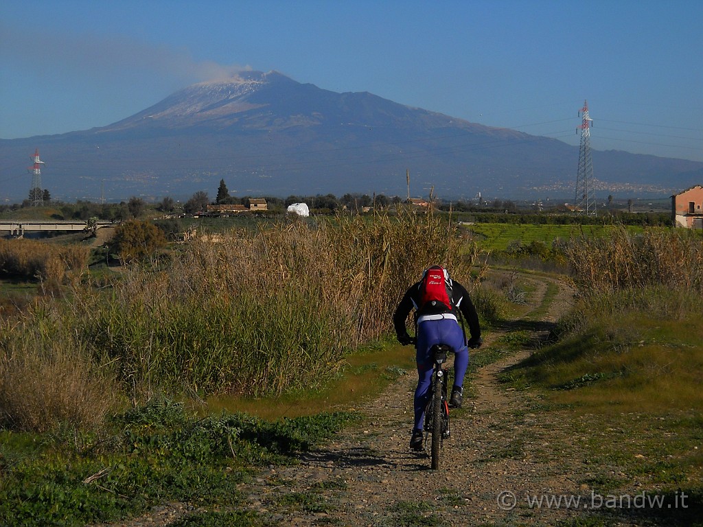 DSCN3332.JPG - Imbocchiamo finalmente l'argine del Simeto