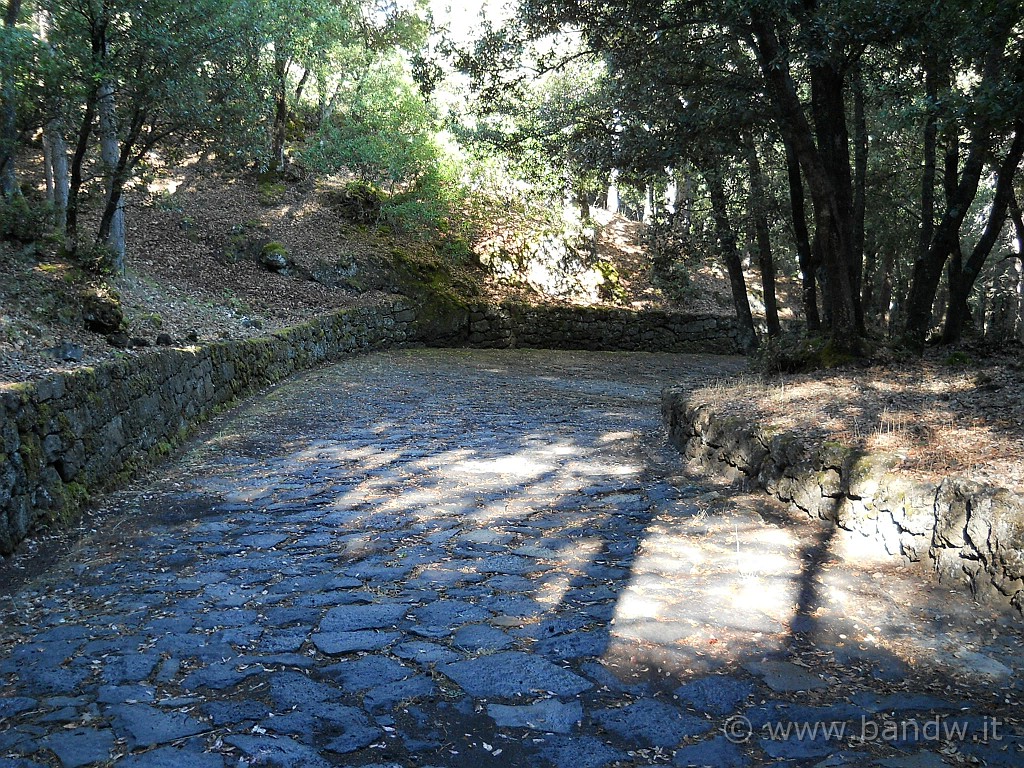 DSCN0140.JPG - Il ciottolato molto ripido che si deve percorrere nei pressi del rifugio Bosco Nave