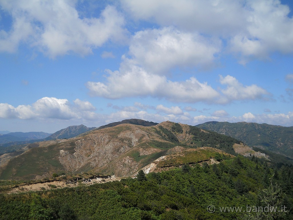 DSCN5836.JPG - Dopo aver lasciato Posto Leoni, cavalchiamo la Dorsale dei Peloritani