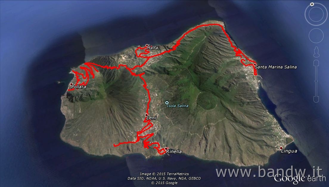 google earth 22062015.JPG - Istantanea di Google Earth del giro fatto