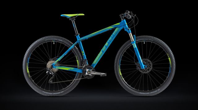 Dettagli fotografici della mia Cube LTD Race 29" 2014 blue 'n' green