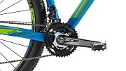 Dettagli fotografici della mia Cube LTD Race 29" 2014 blue 'n' green