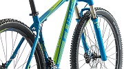 Dettagli fotografici della mia Cube LTD Race 29" 2014 blue 'n' green